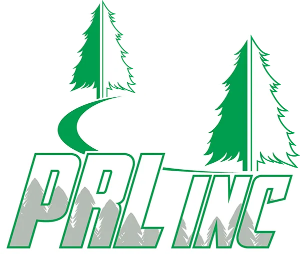 Pine Ridge Landscape Logo in White